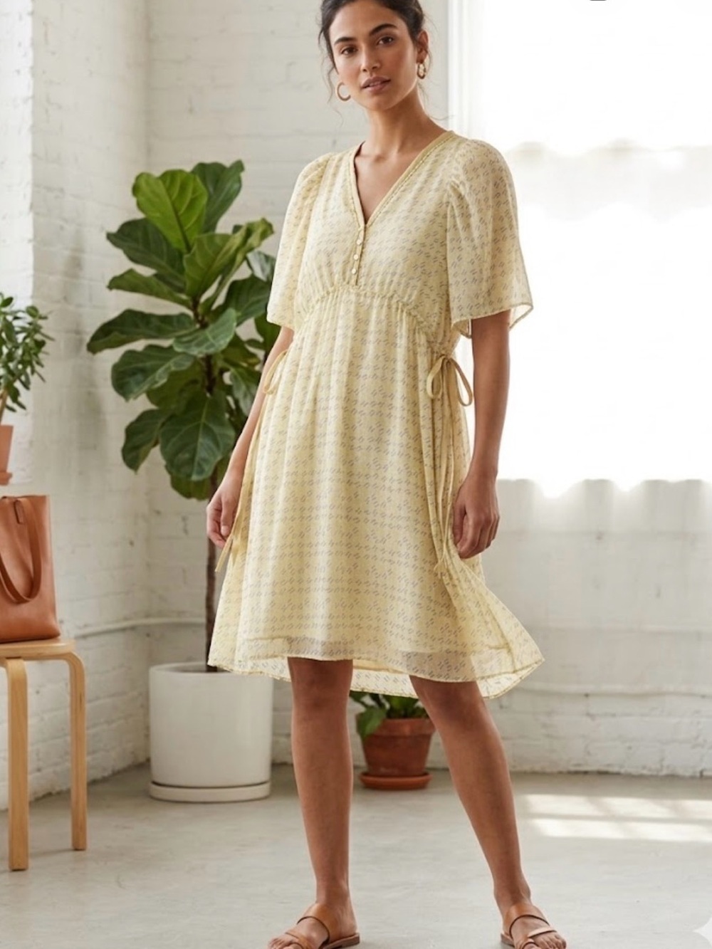 Billtornade Vintage 100% Silk Y2K Babydoll Empire Cut Dress Size 36 US 4